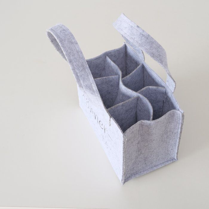 Flaschenträger Männerhandtasche dunkelgrau