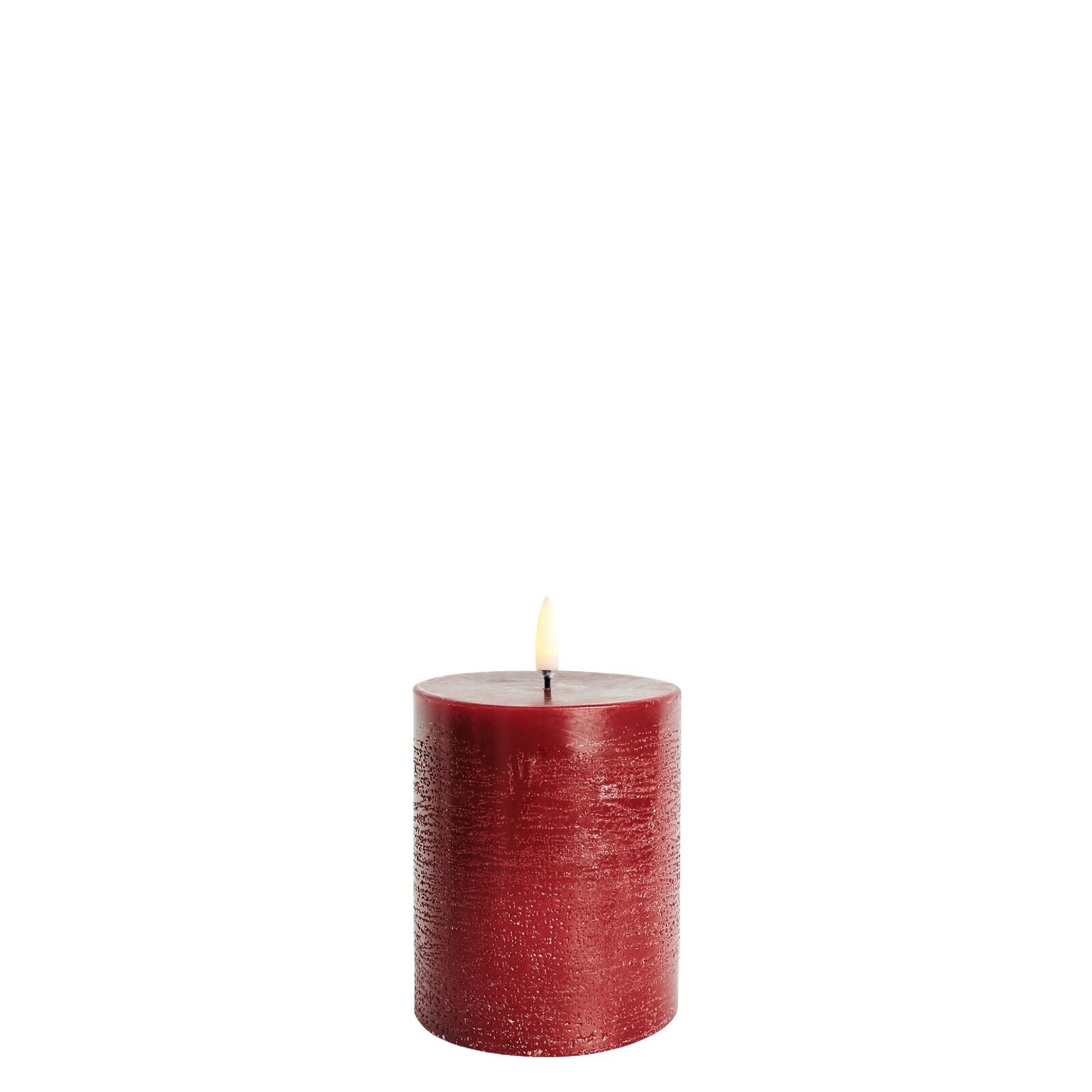 UL-PI-CR-C78010-large Uyuni LED Stumpenkerze 7,8x10cm Carmine Red