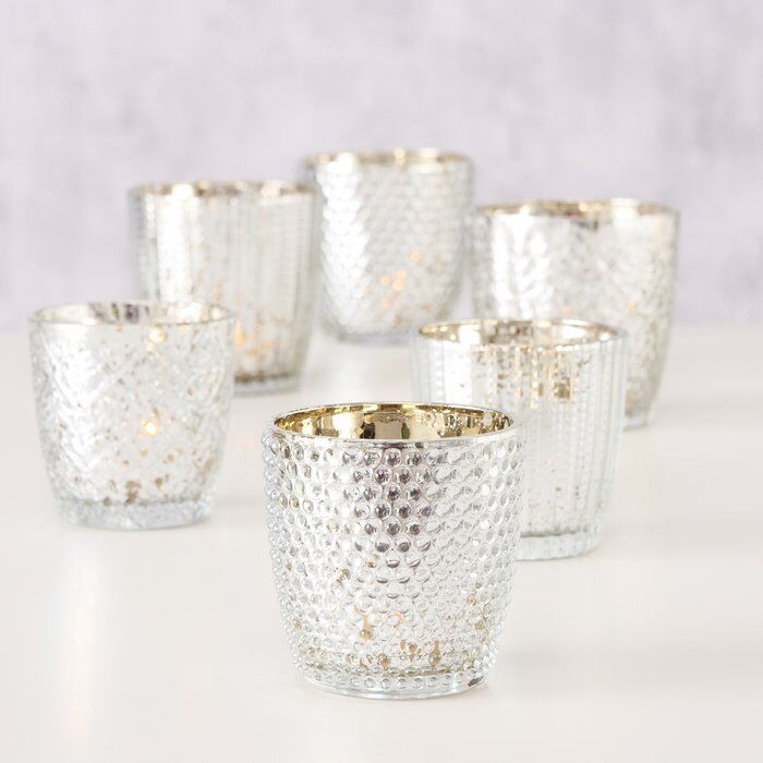 Windlicht Patty silber 7cm Variante 1