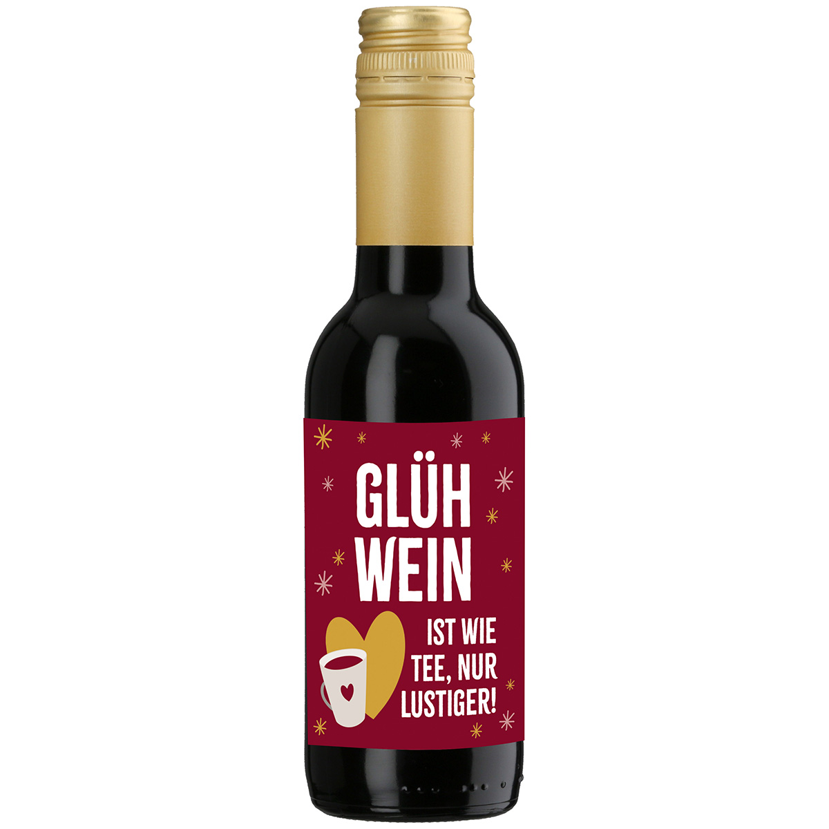 Glühwein im Fläschchen - Glühwein ist wie Tee... Wein, Glühwein, Flasche, Rotwein, Etikett