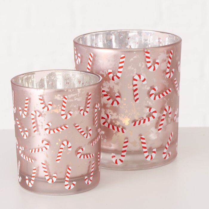 Windlicht Candy 10cm rosa