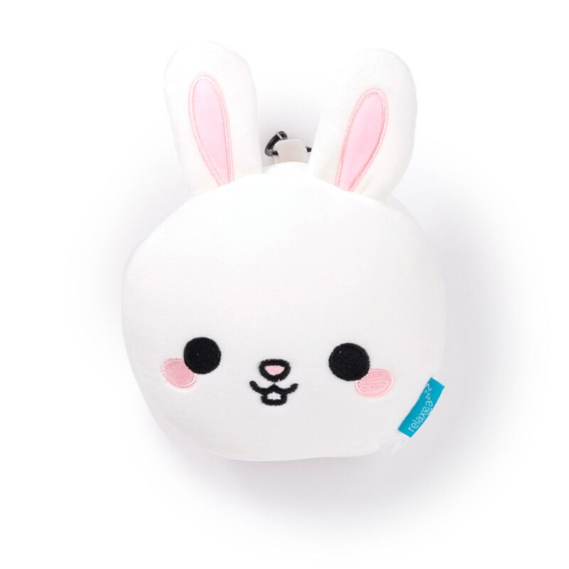 Relaxeazzz Adoramals Frances the Rabbit Hase Plüsch Reisekissen & Schlafmaske