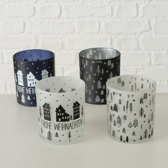 Windlicht Aarhus 8cm schwarz