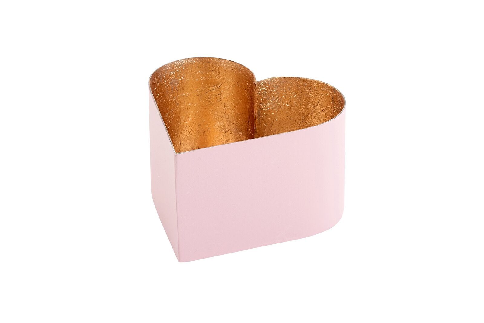 10004033 Madras Windlicht M Herz rosa/gold