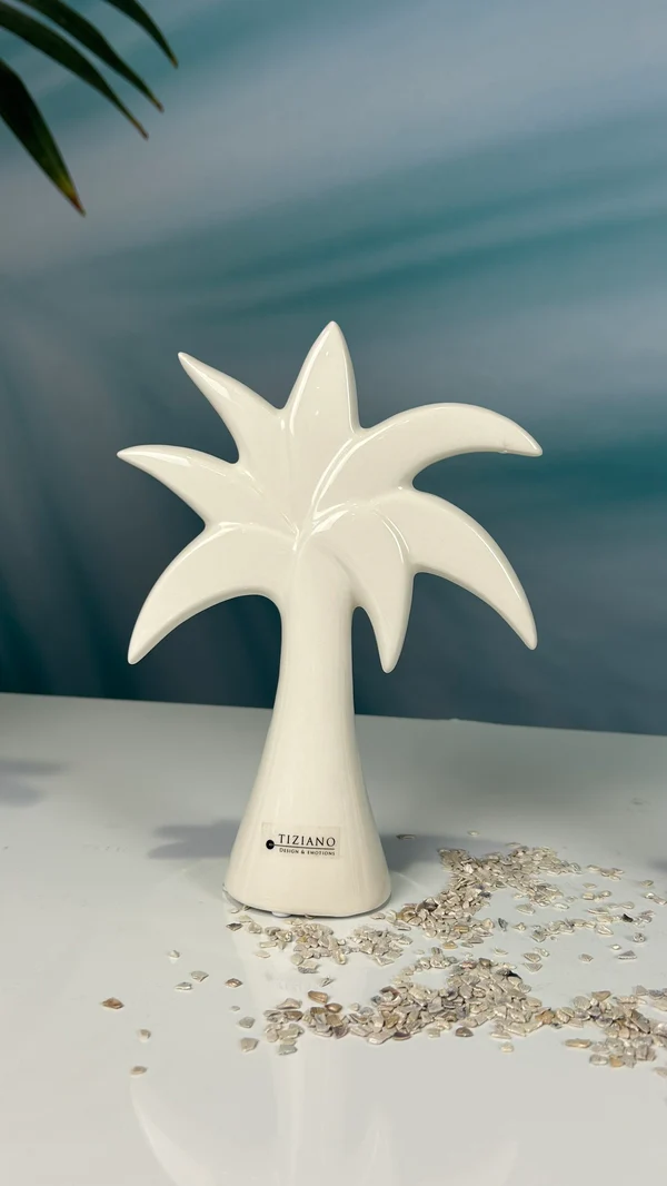 Deko Palme Guano cremeweiß 16cm Deko Palme Guano cremeweiß 16cm