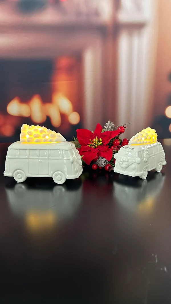 Deko Bus Parco 14,5cm cremeweiß Deko Bus Parco 14,5cm cremeweiß