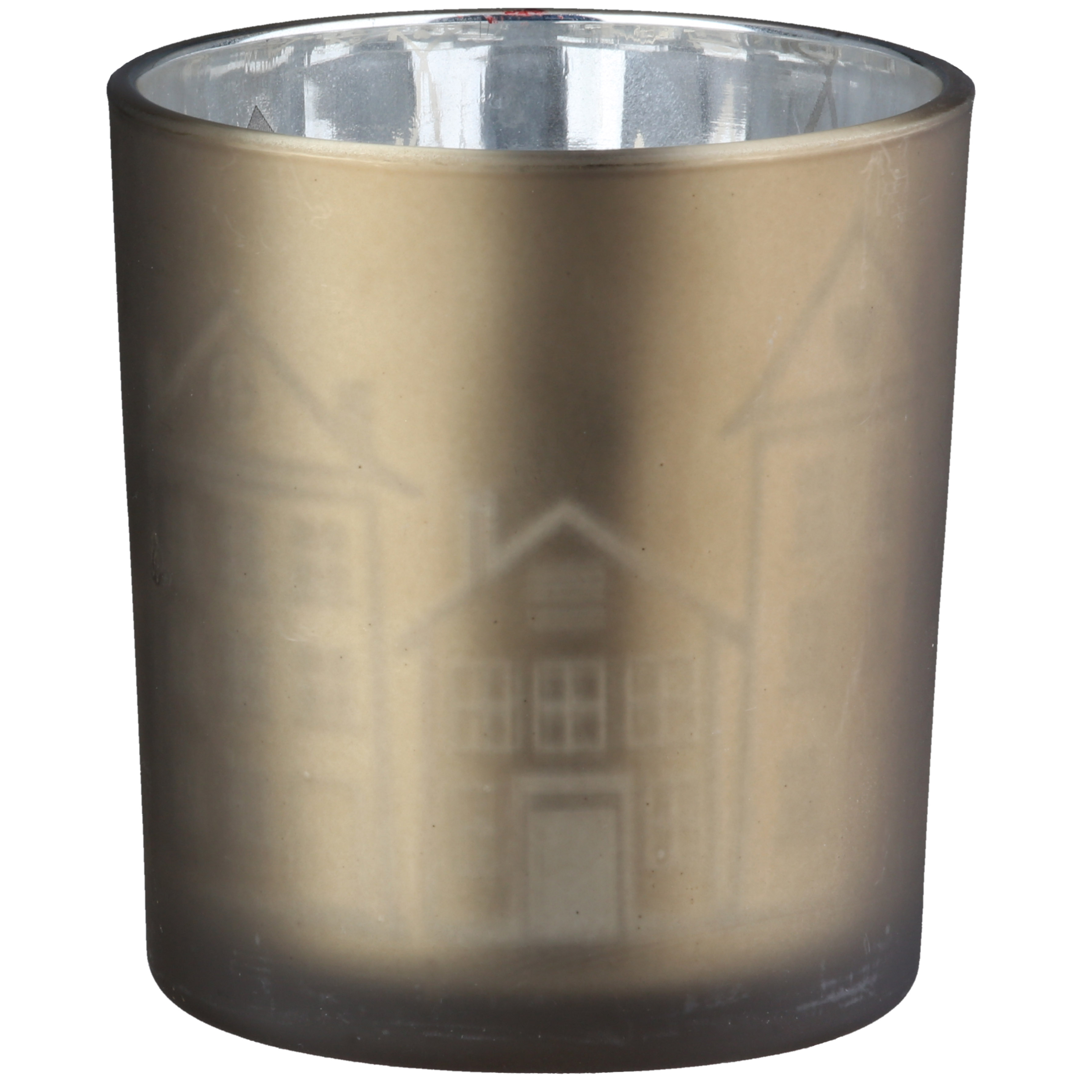 Windlicht Stadtlichter creme 8cm Pokal
