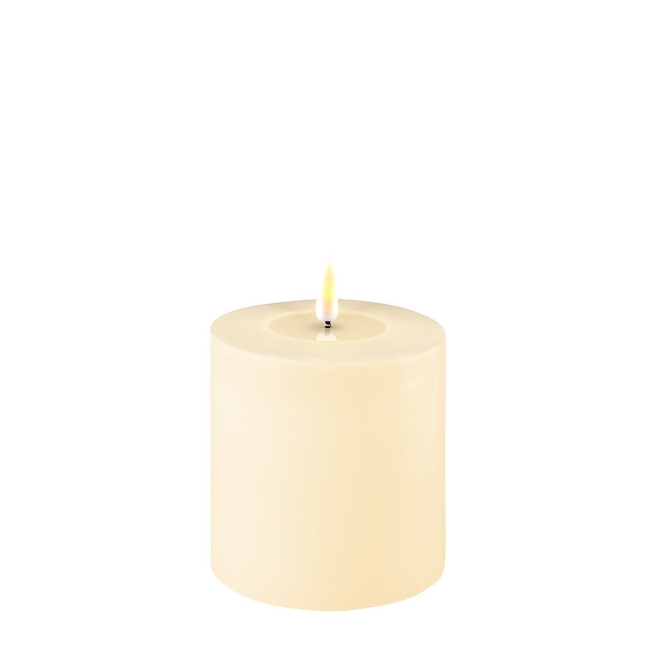 2021-RF-0112 Stumpenkerze LED creme 10 x 10cm