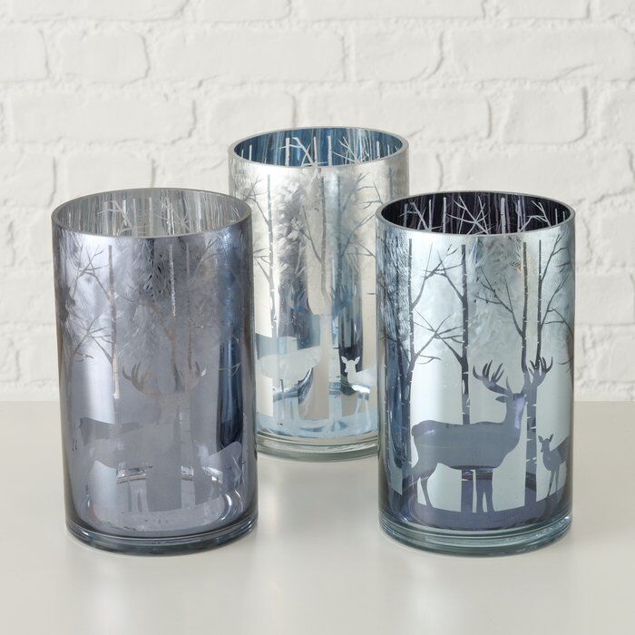 Windlicht Winta 20cm silber