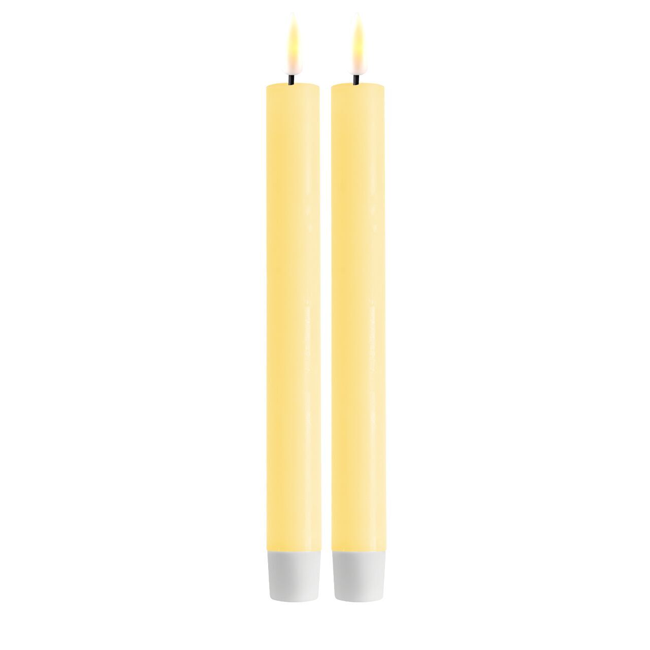 Stabkerze LED 24 cm Hellgelb 2 Stück