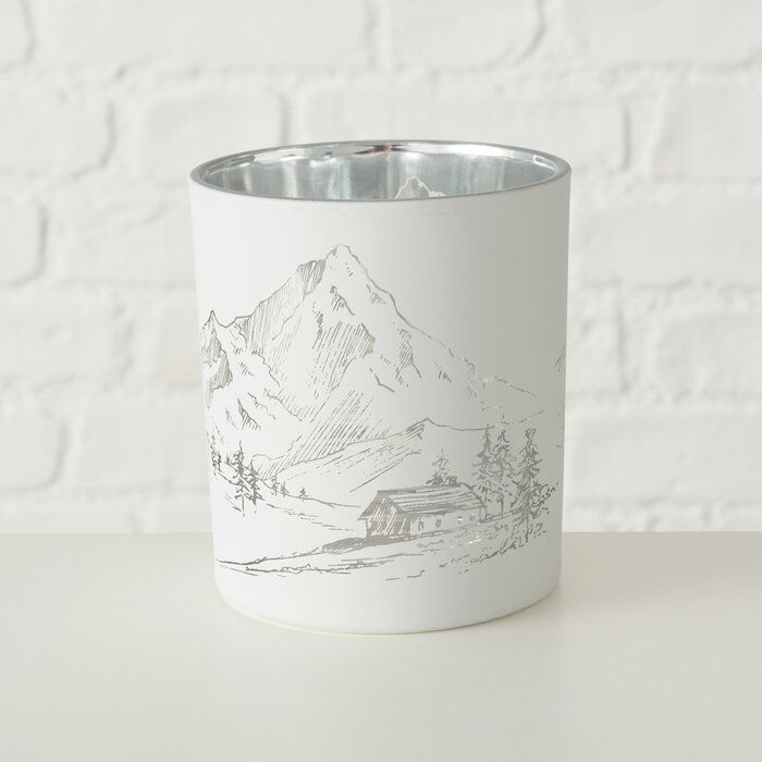 Windlicht Kitzbühel 10cm weiß