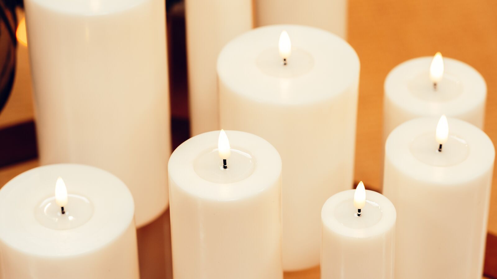 RMP00931-1 Stumpenkerze LED creme 10 x 15cm