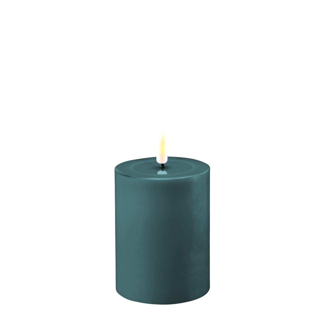 2021-RF-0337 Stumpenkerze LED jade 7,5 x 10cm