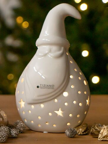 Santa Tinello 18cm LED cremeweiß