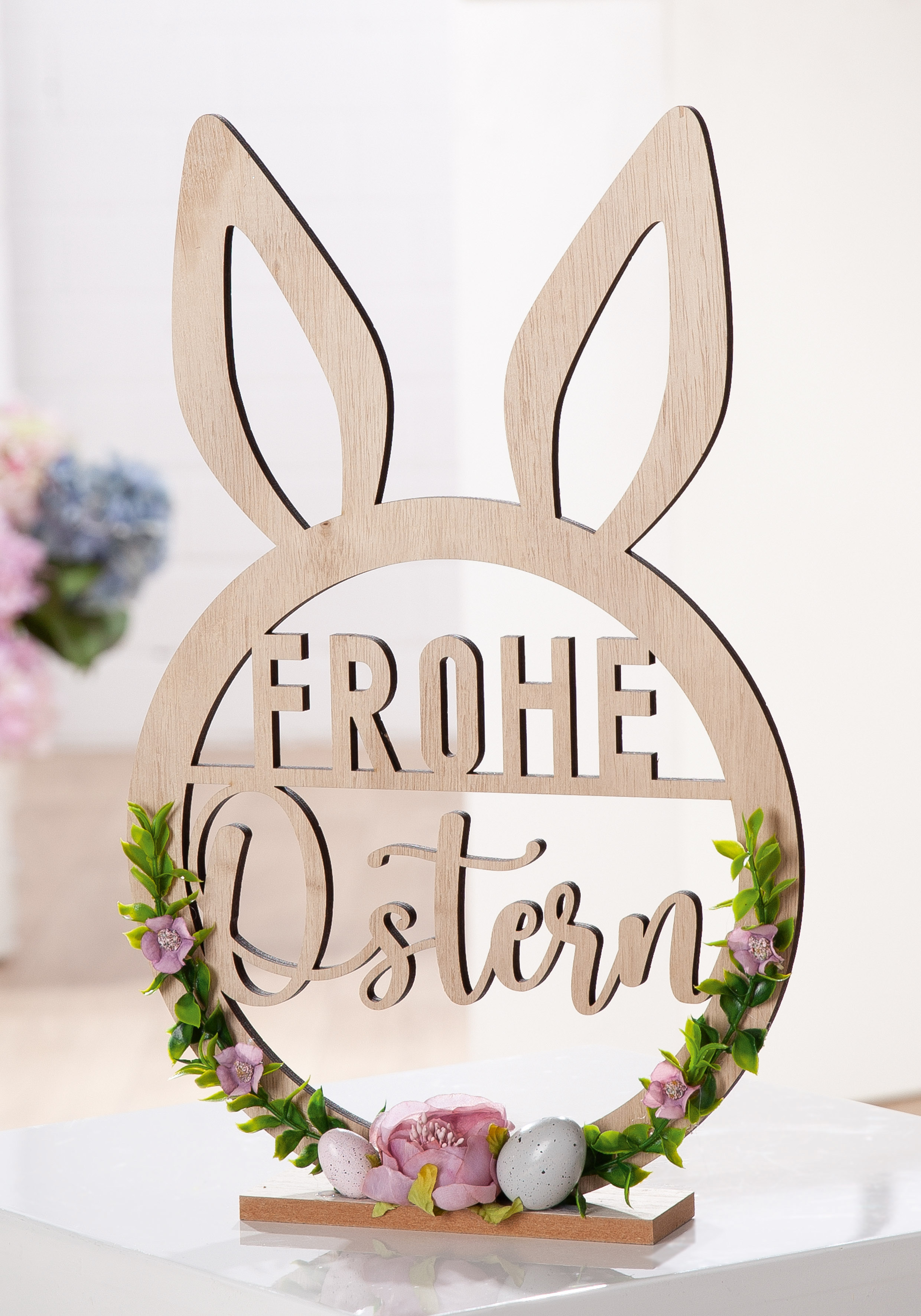 Standrelief Hase Frohe Ostern 41cm Standrelief Hase Frohe Ostern 41cm