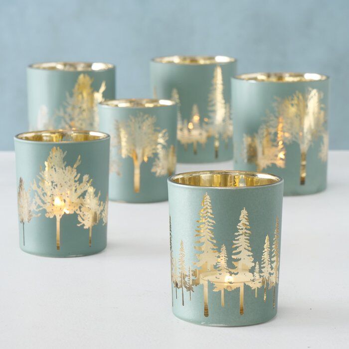 Windlicht Skove 8cm grün Variante 1