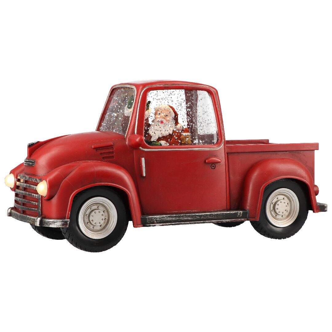205800 Car Santa LED rot