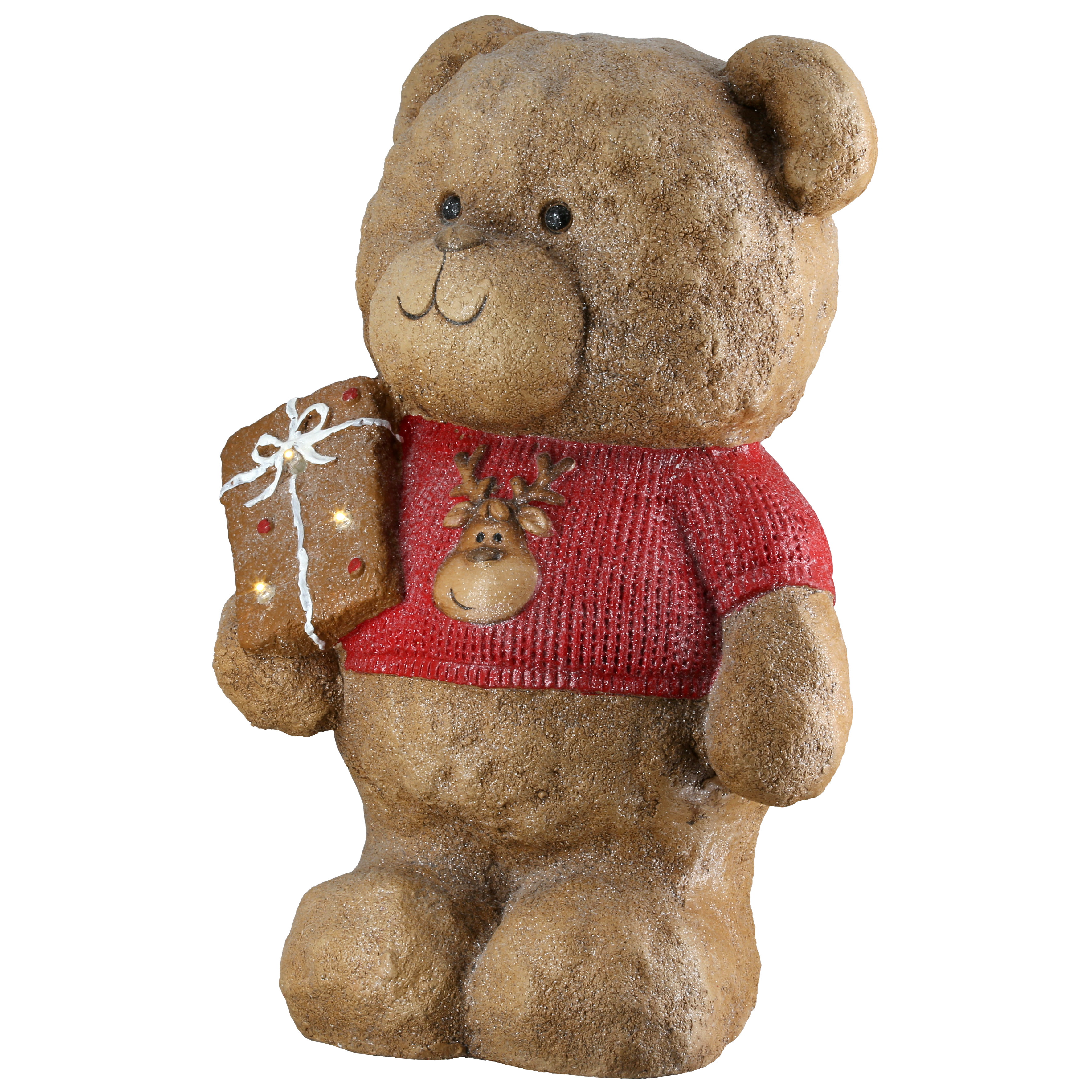 Teddy, Weihnachten, Rotpullover, Geschenk, Dekoration
