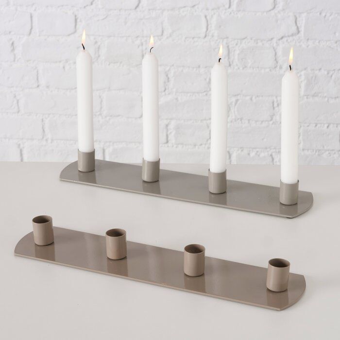 Detailbild-FKIffGXt-large Kerzenleuchter Pleyra beige 30cm