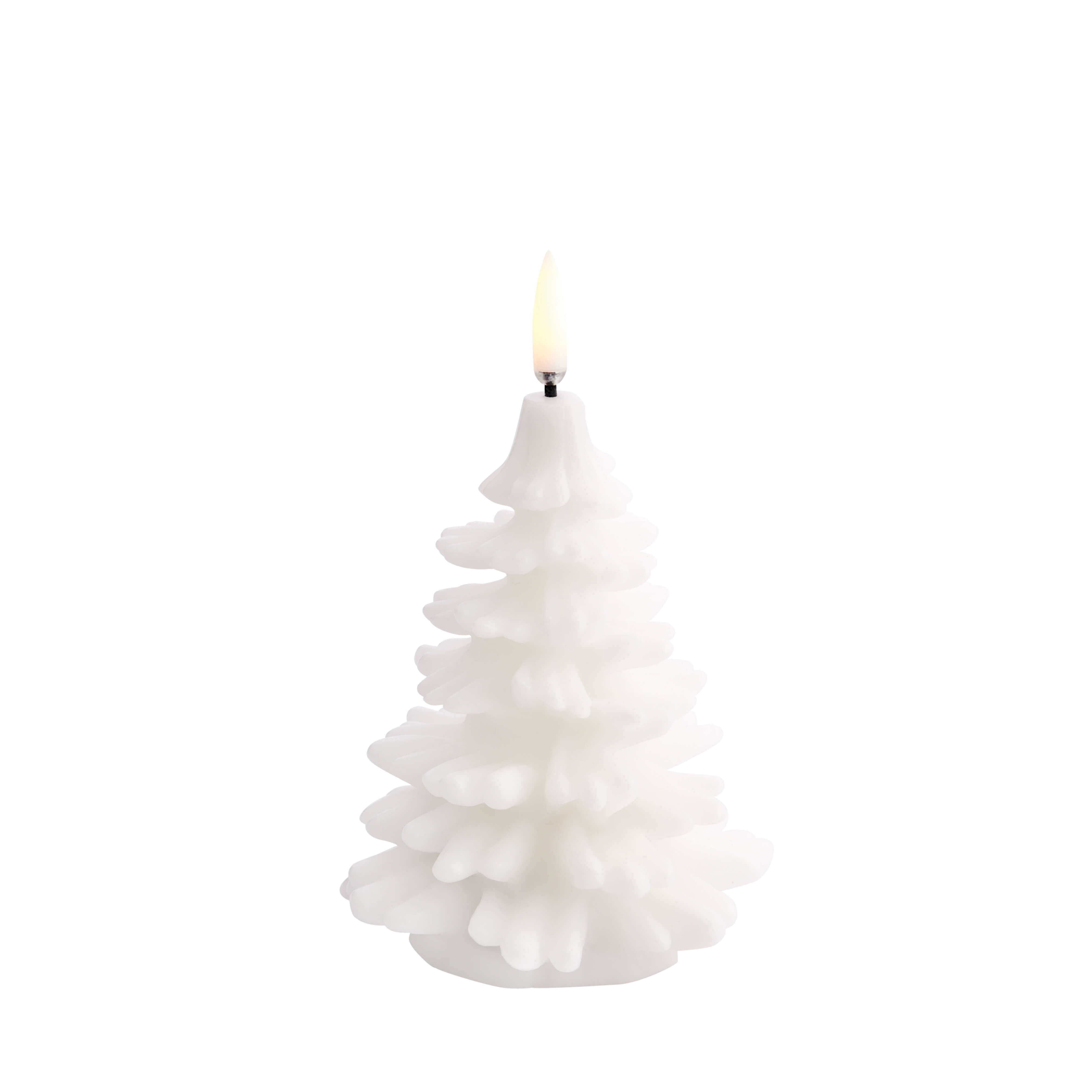 Uyuni LED Kerze Weihnachtsbaum 9x12cm nordic white Uyuni LED Kerze Weihnachtsbaum 9x12cm nordic white