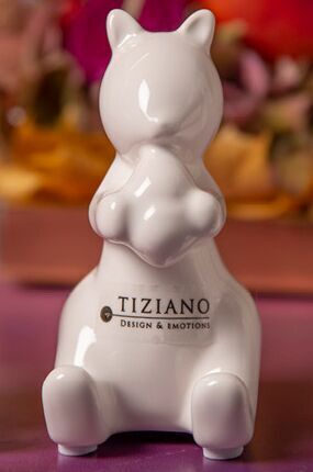 Eichhörnchen Silvino sitzend 12cm cremeweiß