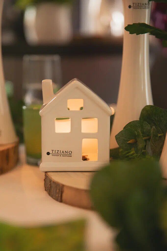 Haus Portofino breit 10cm LED cremeweiß