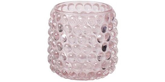 Jaquard Windlicht rosa
