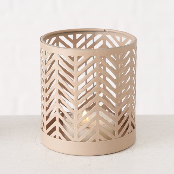 Windlicht Dunvilla 8cm beige