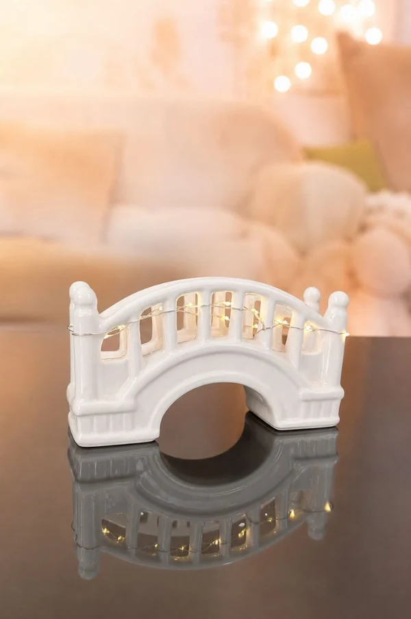 Deko Brücke Passagio LED 20cm Brücke, Miniatur, Lichterkette, Deko, Dekoration