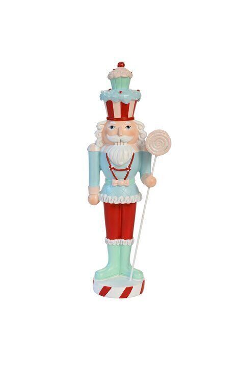 Noce Nussknacker 33,5cm hellblau/rot Nussknacker