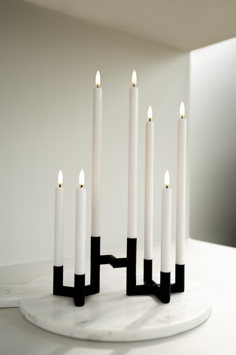 Uyuni LED Mini Tafelkerze 14cm nordic white 2 Stück
