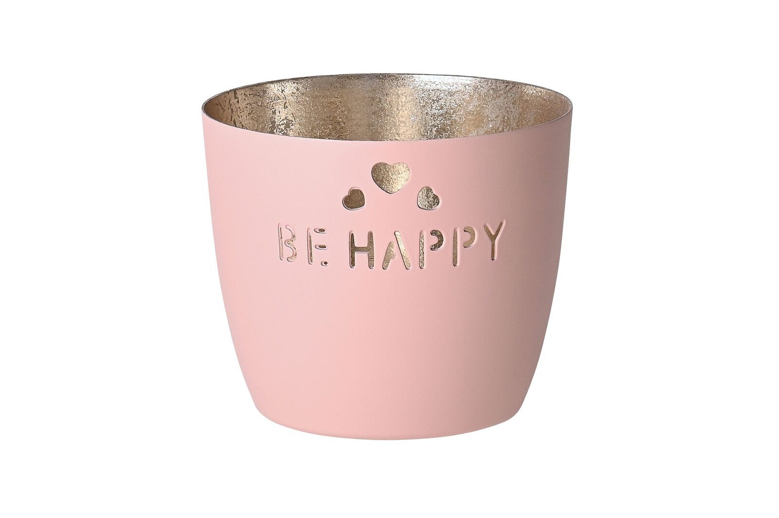 1030204062 Madras Windlicht M Be Happy blush/gold