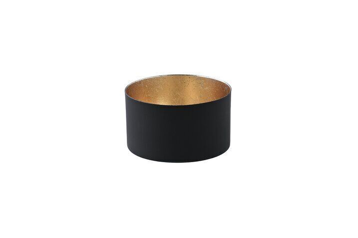 Chennai Windlicht S schwarz/gold