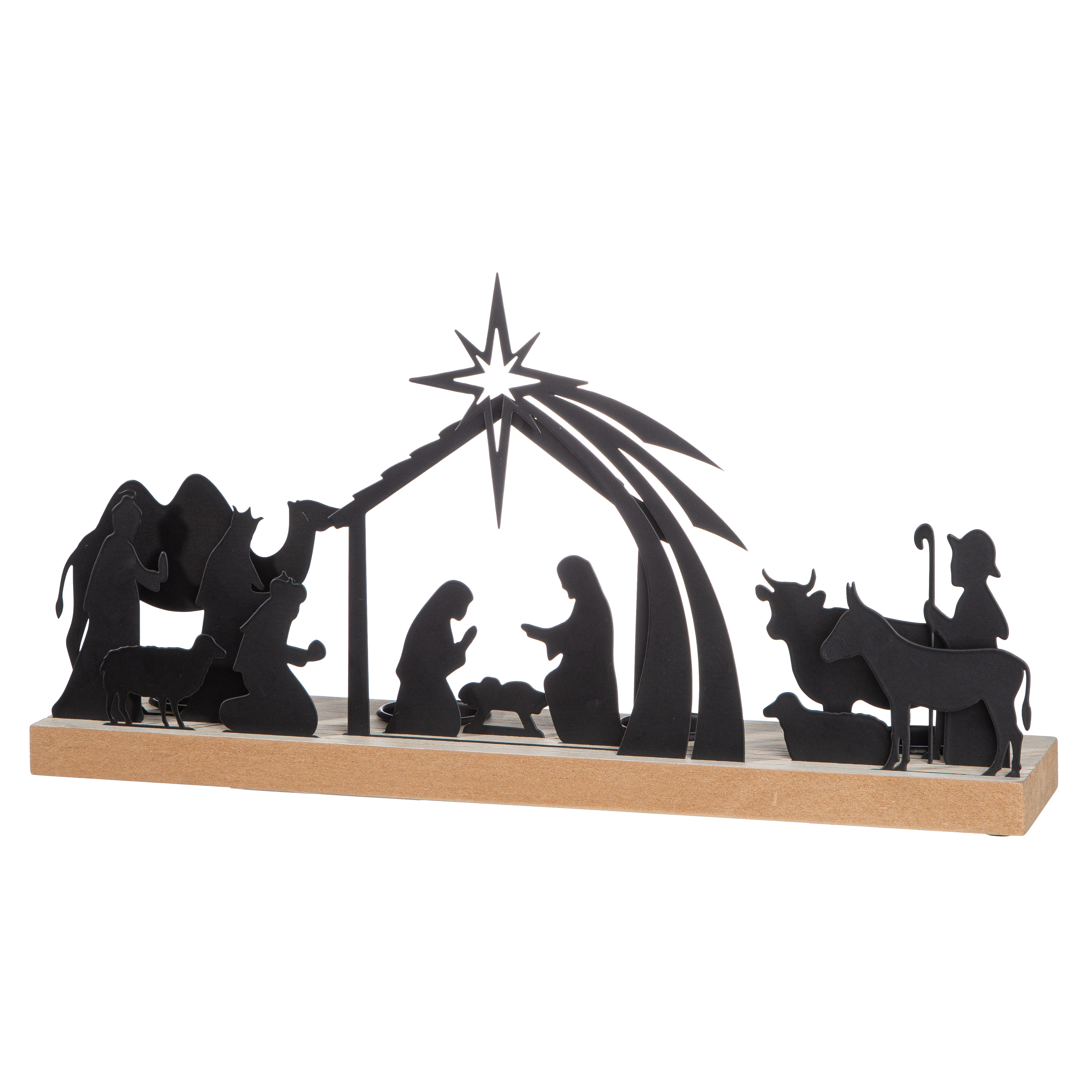 Adventsleuchter Krippe Weihnachtsmotiv