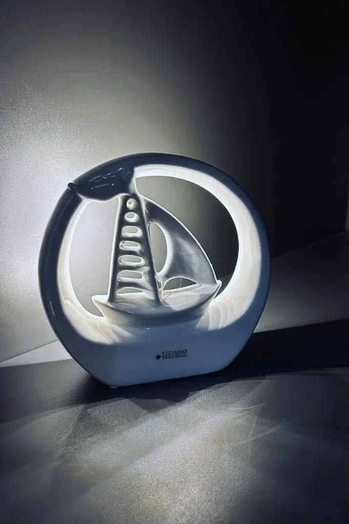 Boot Casali im Ring LED cremeweiß 14cm Boot Casali im Ring LED cremeweiß 14cm