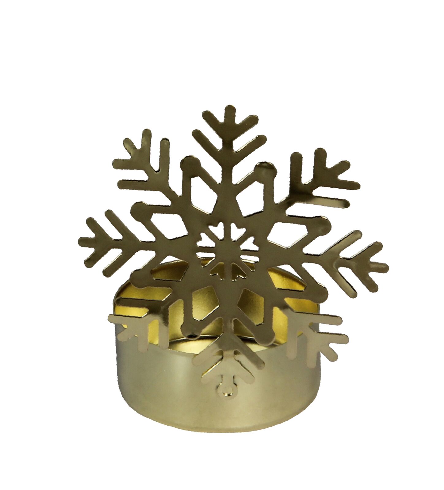 Teelichthalter Vano Flocke gold