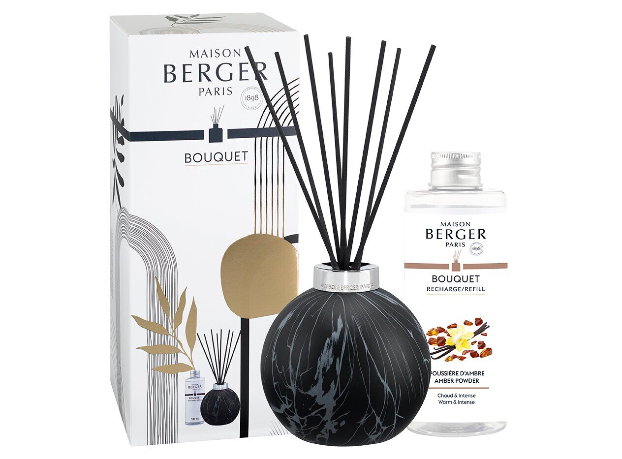 Marbrure Schwarz - Pudriger Amber Raumduft Diffuser