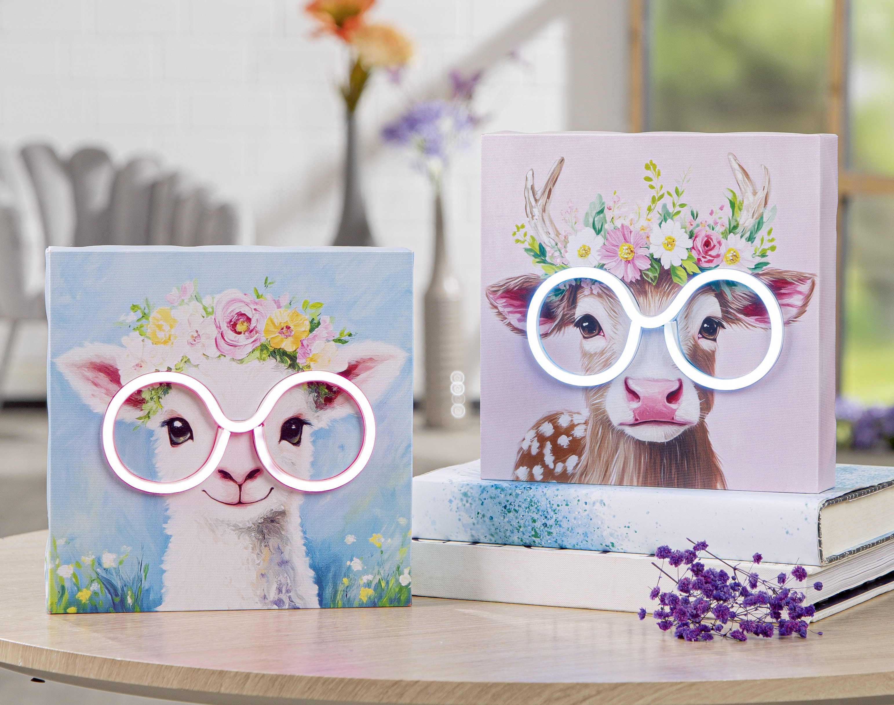 LED Wandbild Brilli mit Lamm