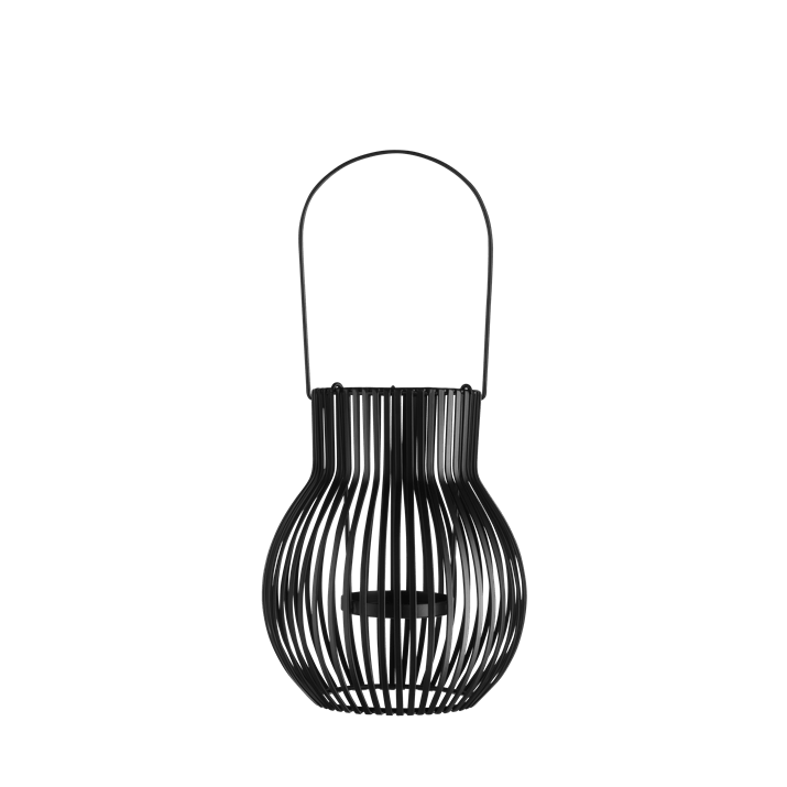 Upside Down Lantern von Piffany, Outdoor, Medium, Schwarz laterne, grill-licht, metalllampe, deko-lampe, schwarz