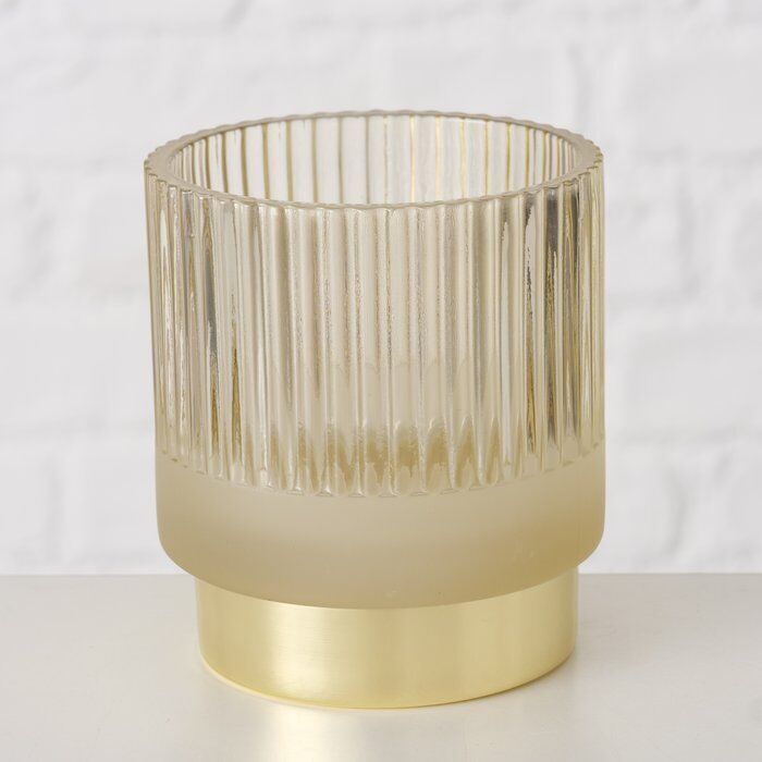 Windlicht Gloria 9cm beige