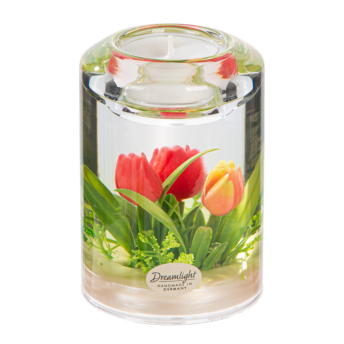 Teelichtleuchter Candela Classic - Tulip Red & Orange