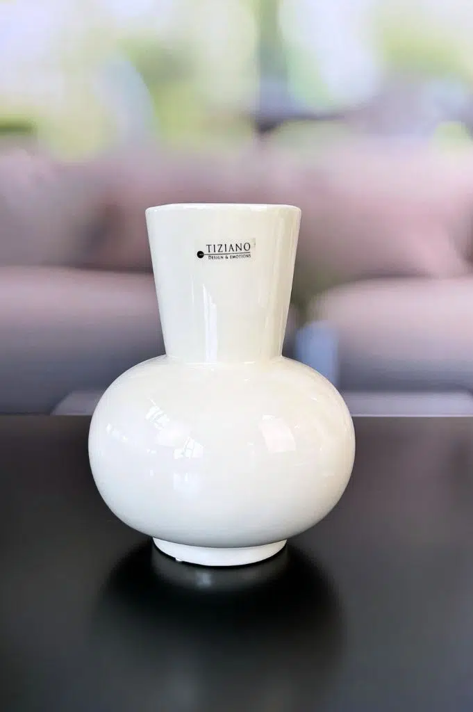 Tischvase Emporo cremeweiß Keramik 12cm Tischvase Emporo cremeweiß Keramik 12cm