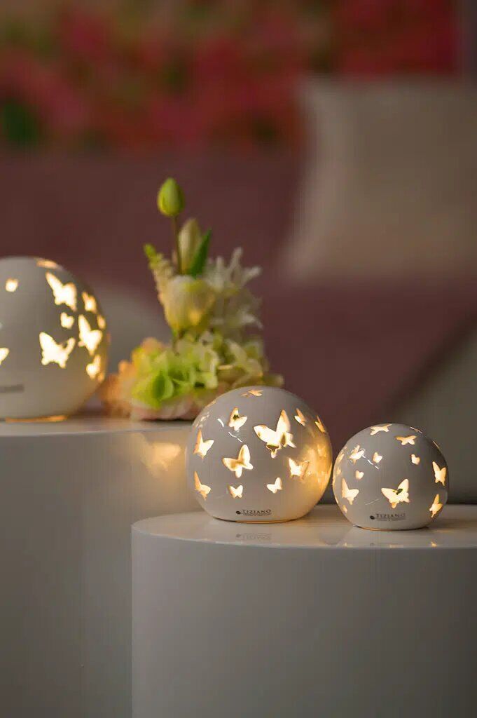 Lichtkugel Ciliana 10cm LED cremeweiß