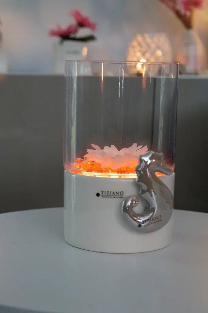 Laterna Basis mit Glas 22cm LED