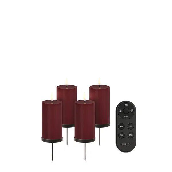 Uyuni Giftbox Pillar Wine Red Kerze