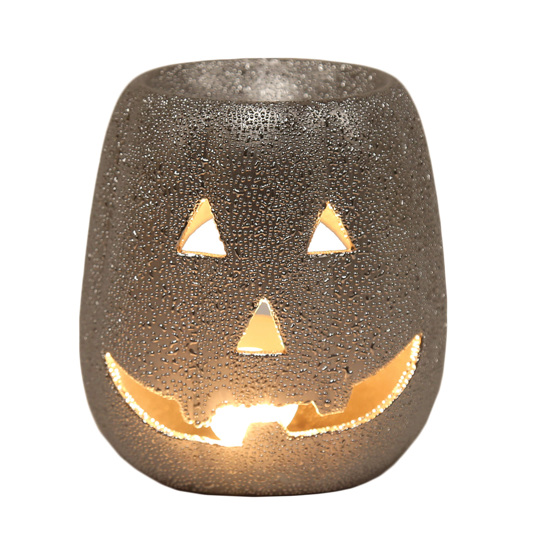 AR1722 Duftlampe Pumpkin silver 10cm