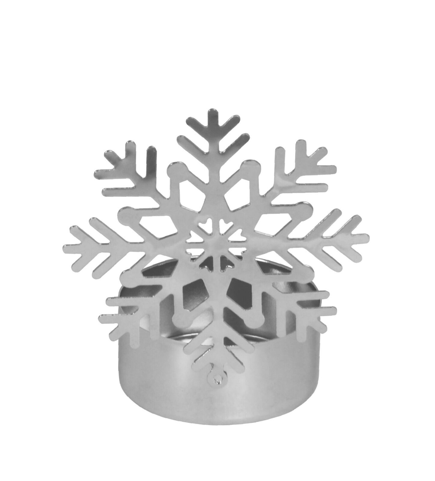 Teelichthalter Vano Flocke silber