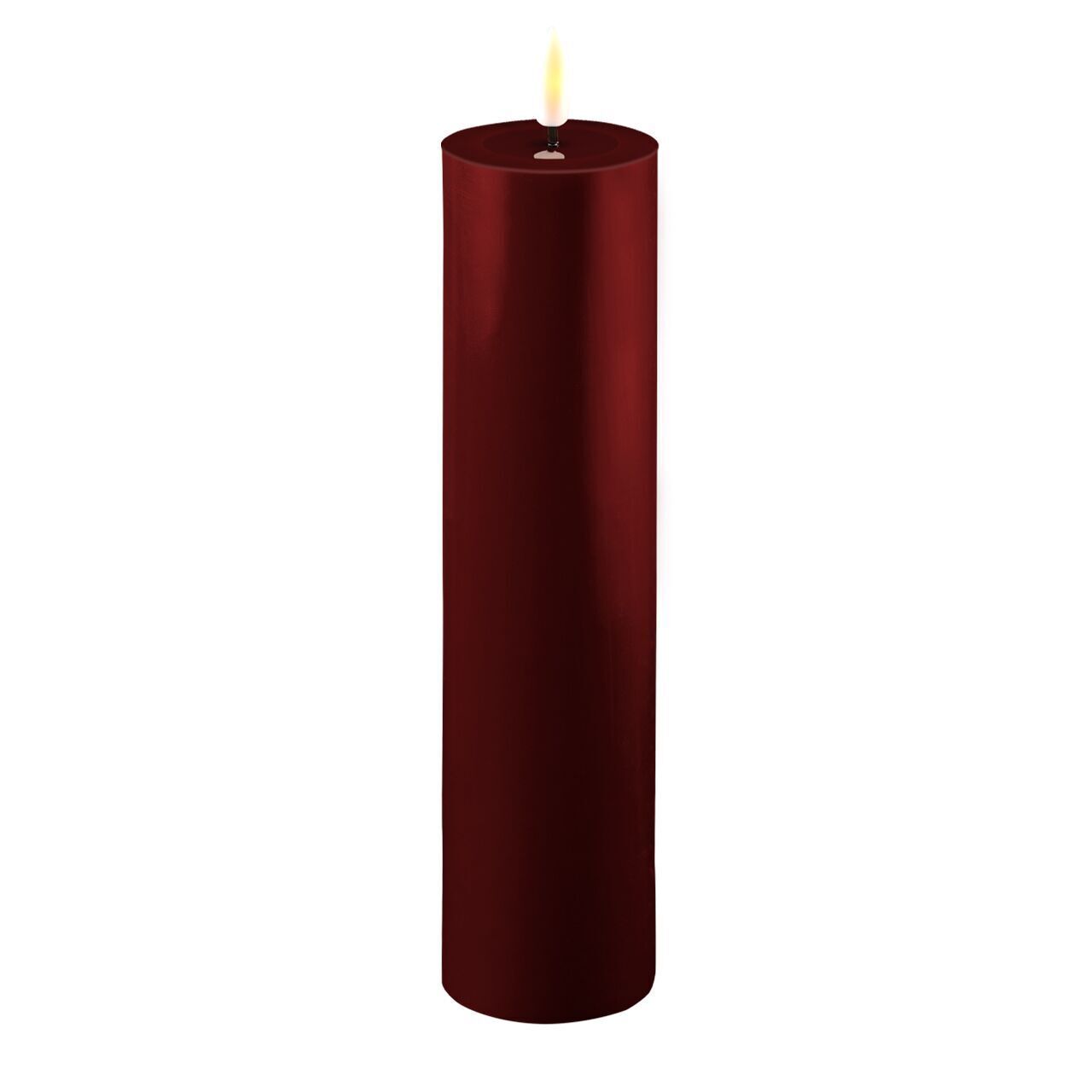 2021-RF-0238 Stumpenkerze LED bourgogne 5 x 20cm