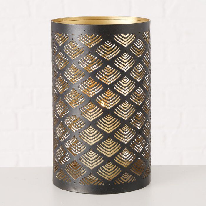 Windlicht Swaltje 20cm schwarz