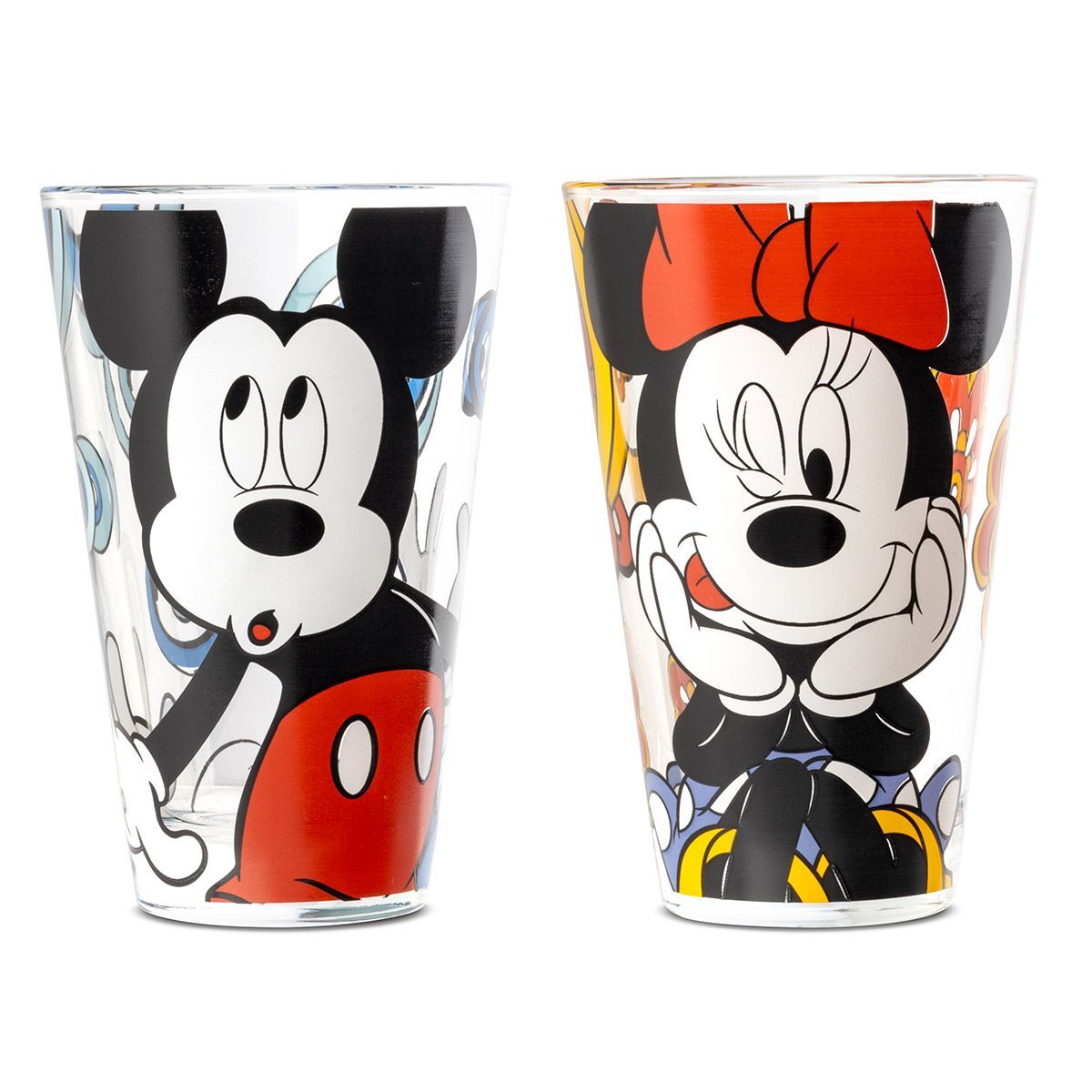 Trinkglas Set Mickey & Minnie Glas, Tasse